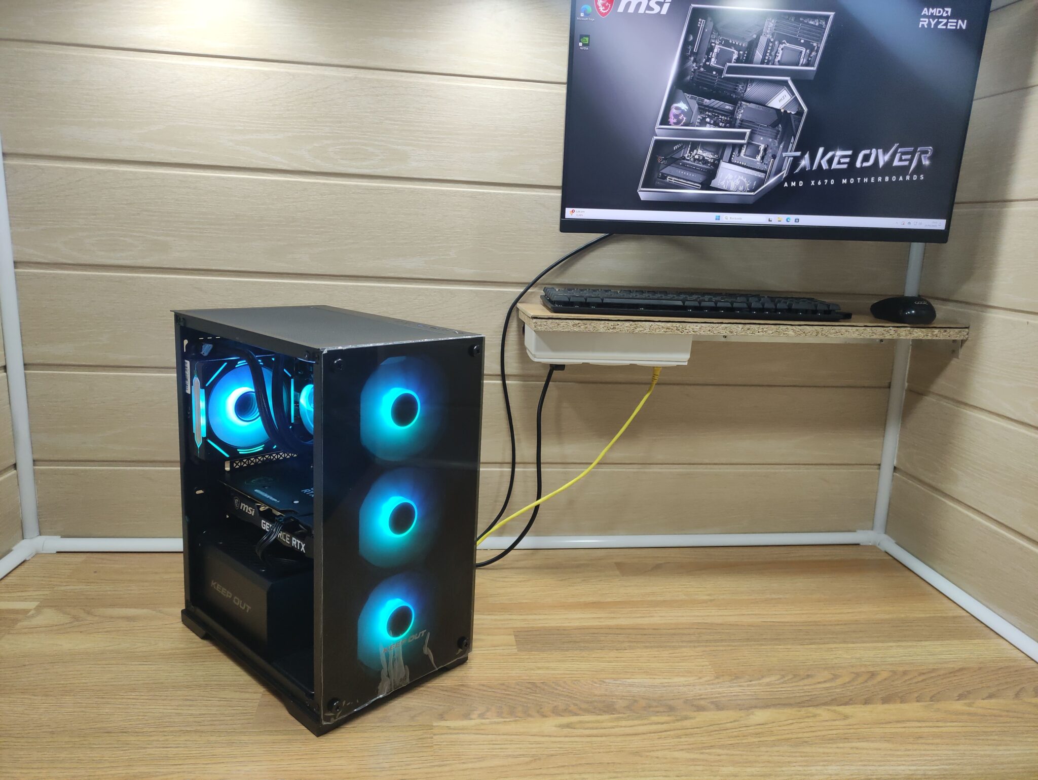 PC gaming Ryzen 5 7600 AM5, Rrtx 3060 12gb, Ram 32gb 11